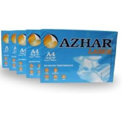 Azhar A4 size white 80 gr copy paper (5 x 500 sheets)