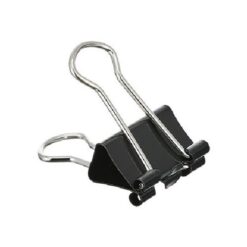 Black Binder clips 55 mm - 12 per pack