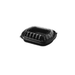 Black Dishes Heavy Duty With Clear Lid For Microwave - 200 per pack