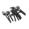 Black Disposable Plastic Forks - 50 per pack