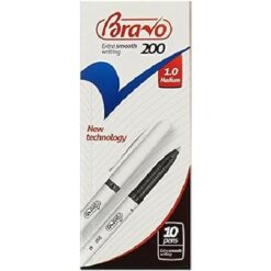 Bravo 200 Ballpen 0.1 mm Black - 10 per pack
