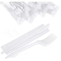 Disposable plastic cover (Spoon - Fork - Knife - Tissue)