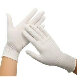 Large Latex Disposable Examination Gloves (Powder Free) - 100 per pack
