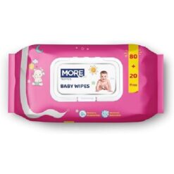 More Wipes - Alcohol Free, Parabens free - 120 wipes
