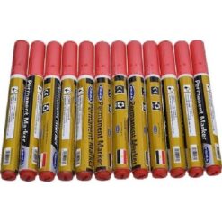 Prima permanent marker - Red - 12 Pens